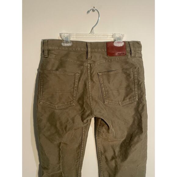 Gustin Pants Men 32x32 American Dark Green California Trousers Button Fly - Picture 9 of 14